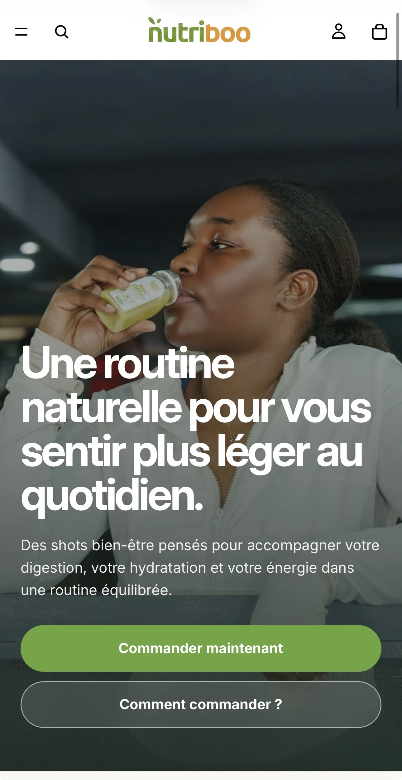 Nutriboo sur mobile