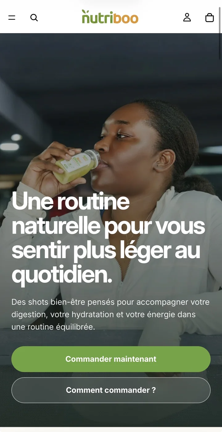 Nutriboo sur mobile